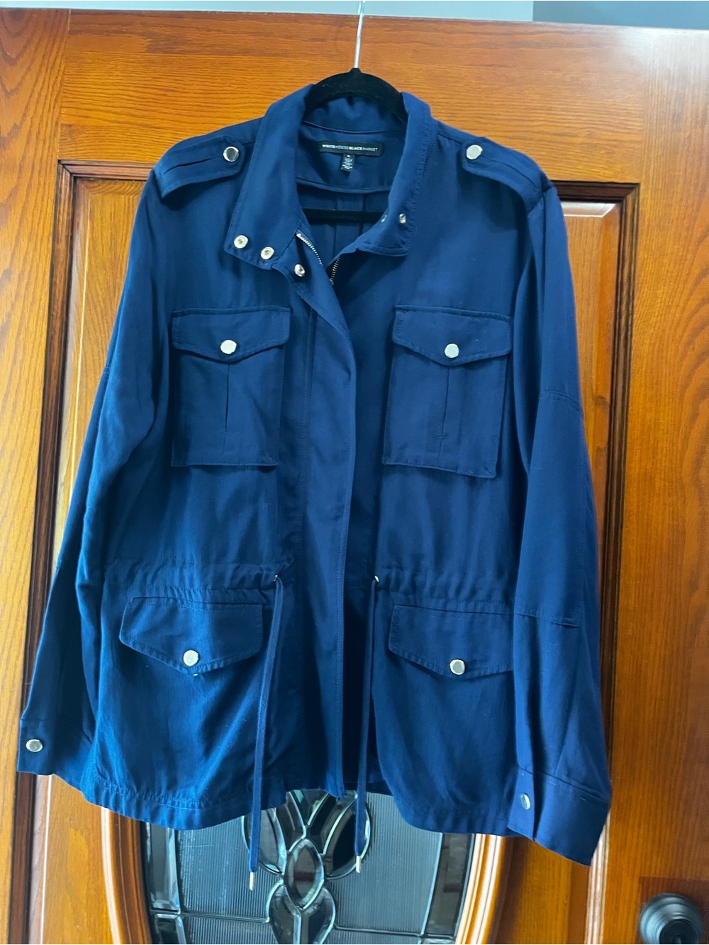 White House Black Market Navy Utility Jacket